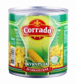 Кукуруза Corrado деликатесная, 425мл ж/б