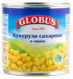 Кукуруза сладкая в зернах Globus 425мл