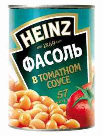 Фасоль Heinz в томатном соусе 415г ж/б