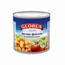 Фасоль белая в томатном соусе Globus 425мл