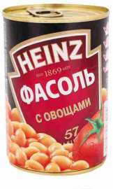 Фасоль Heinz с овощами 400г