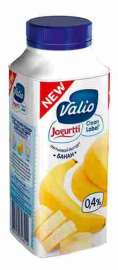 Йогурт питьевой Valio с бананом 0,4% 330г
