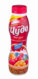 Йогурт Чудо Северные ягоды брусника/голубика/морошка 2,4% 270г