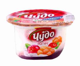Йогурт Чудо Северные ягоды брусника/клюква/морошка 2,5% 125г