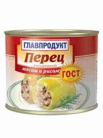 Перец Главпродукт фаршированный мясом и рисом 525г