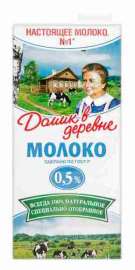 Молоко утп Домик в деревне 0,5% 950г тба