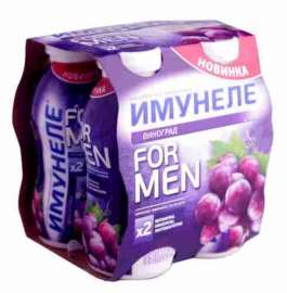 Напиток к/мол Neo Имунеле For Men с соком виноград красный 1,2% 200г