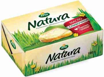 Масло сливочное Arla Natura 82% 180г